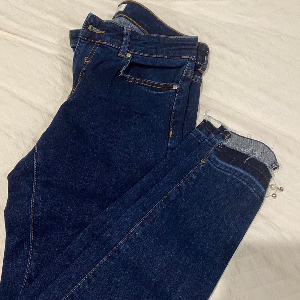 Zara Skinny Jeans with Ankle Detail